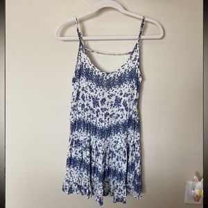 Blue floral dress